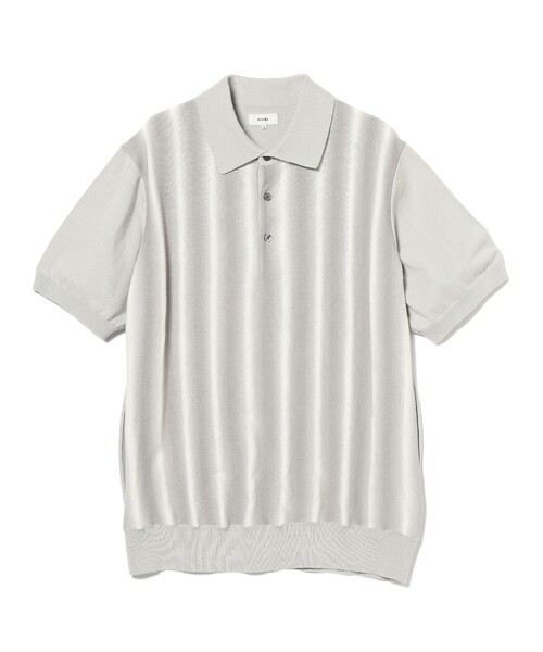 BEAMS（ビームス）の「BEAMS / カスリ グラデーション ポロシャツ（ポロシャツ・メンズ・ブルー/ライトグレー/ベージュ・S/M/L/XL）」の15枚目の写真