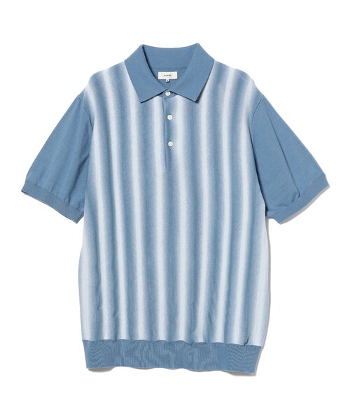 BEAMS（ビームス）の「BEAMS / カスリ グラデーション ポロシャツ（ポロシャツ・メンズ・ブルー/ライトグレー/ベージュ・S/M/L/XL）」の22枚目の写真