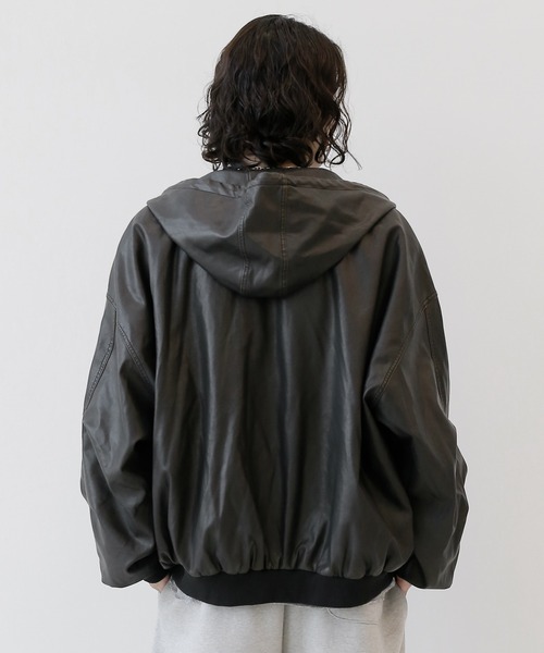 minsobi(ミンソビ)の「ガーメントウォッシュフードジャケット 中綿ジャケット(その他アウター・メンズ・ブラック・FREE)」の20枚目の写真