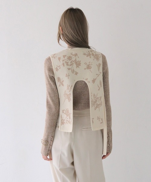 CLEIO（クレイオ）の「【CLEIO】ジャガードニットアシメベスト（ベスト・レディース・ベージュ/アイボリー・FREE）」の18枚目の写真