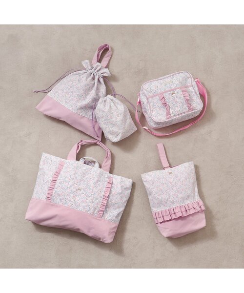 apres les cours（アプレレクール）の「【WEB限定】3柄 通園バッグ（ショルダーバッグ・キッズ・ベージュ/ネイビー/ピンク・FREE）」の7枚目の写真