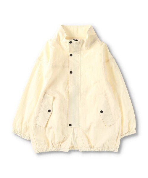 EDWIN(エドウィン)の「【Ou? by EDWIN】スタンドカラージャケット(ナイロンジャケット・キッズ・アイボリー・120/110/150/130/100/140)」の2枚目の写真