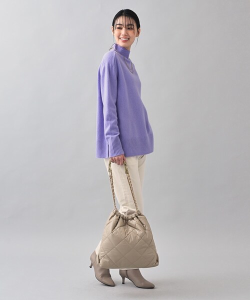 UNTITLED（アンタイトル）の「◆キルティングチェーンショルダートート（トートバッグ・レディース・ブラック/ライトベージュ・99）」の13枚目の写真