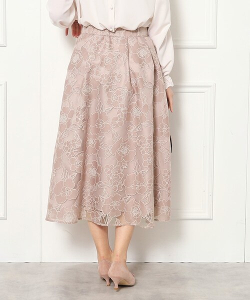 couture brooch（クチュールブローチ）の「◆【2024春新作】オパールフラワースカート（スカート・レディース・ベージュ系その他6/ライトグレー系3/ピンク系その他・40/38/42/36）」の10枚目の写真