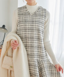 KOBE LETTUCE | ツイードジャンスカ(ジャンパースカート)