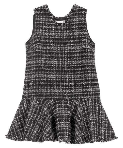 KOBE LETTUCE（コウベレタス）の「ツイードジャンスカ（ジャンパースカート・レディース・ブラック/ブラウン/オフホワイト・M）」の9枚目の写真