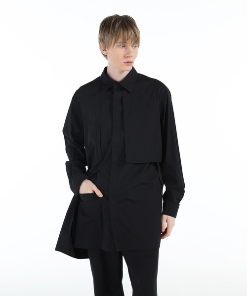 Y-3 ネイビー シャツ サイズLL (J/XL) Y-3（ワイスリー）の「COTTON SHIRT（シャツ/ブラウス）」 - WEAR