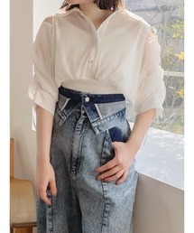 dazzlin | シアーシャツドッキングTOPS(シャツ/ブラウス)