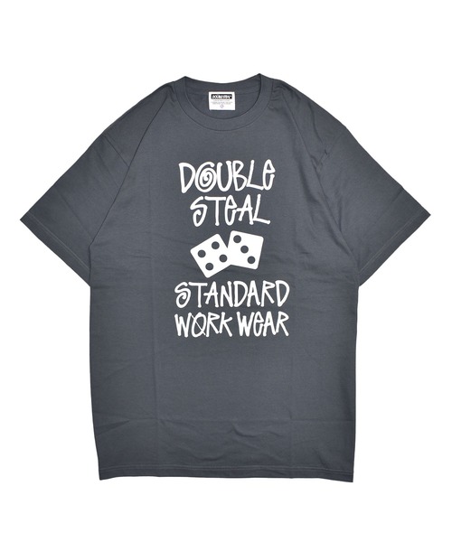 DOUBLE STEAL(ダブルスティール)の「タギング&ダイス Tシャツ(Tシャツ/カットソー・メンズ・ホワイト/セージグリーン/ブルーグレー/ブラック・LARGE/X-LARGE/MEDIUM/XX-LARGE)」の3枚目の写真