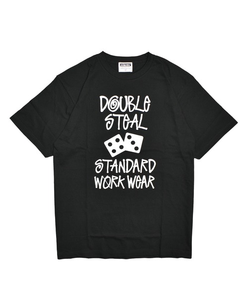DOUBLE STEAL(ダブルスティール)の「タギング&ダイス Tシャツ(Tシャツ/カットソー・メンズ・ホワイト/セージグリーン/ブルーグレー/ブラック・LARGE/X-LARGE/MEDIUM/XX-LARGE)」の2枚目の写真