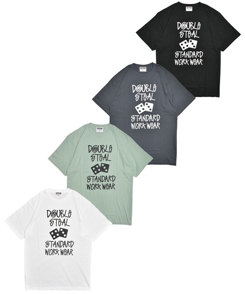 DOUBLE STEAL(ダブルスティール)の「タギング&ダイス Tシャツ(Tシャツ/カットソー・メンズ・ホワイト/セージグリーン/ブルーグレー/ブラック・LARGE/X-LARGE/MEDIUM/XX-LARGE)」の5枚目の写真