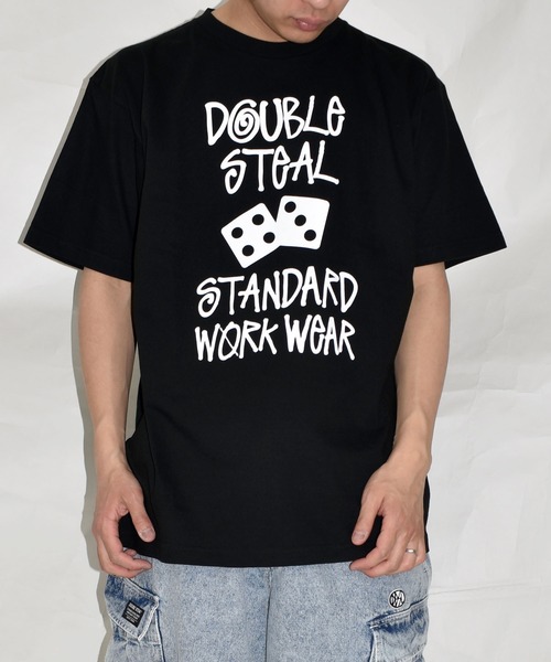 DOUBLE STEAL(ダブルスティール)の「タギング&ダイス Tシャツ(Tシャツ/カットソー・メンズ・ホワイト/セージグリーン/ブルーグレー/ブラック・LARGE/X-LARGE/MEDIUM/XX-LARGE)」の17枚目の写真