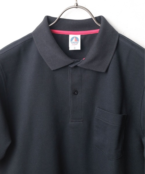 TRUSS(トラス)の「★TRUSS★ベーシックスタイルポロシャツ(ポケット付)(ポロシャツ・レディース・ブラック系1/ホワイト/ネイビー・LARGE/MEDIUM)」の4枚目の写真