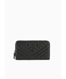 ARMANI EXCHANGE | 【A|X アルマーニ エクスチェンジ】＜オンライン限定＞ボックスロゴ　キルティングジップアラウンドウォレット(財布)