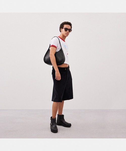 タグ付き コーチトピア ラージ エルゴ ワンショルダー 肩掛け ブラック レザー Coachtopia（コーチトピア）の「ラージ エルゴ バッグ