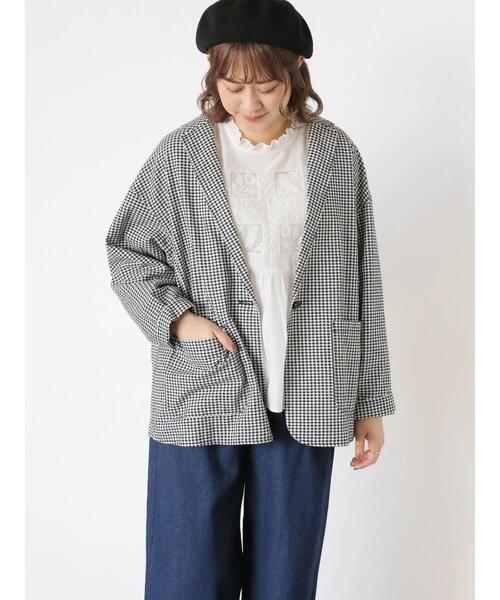 Samansa Mos2（サマンサ モスモス）の「ボイル鳥刺繍ブラウス（シャツ/ブラウス・レディース・オフホワイト/ブラック/キナリ・F）」の7枚目の写真