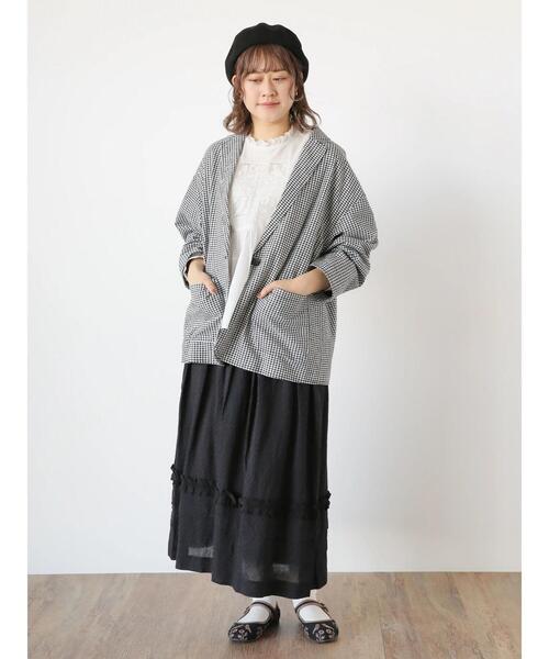 Samansa Mos2（サマンサ モスモス）の「ボイル鳥刺繍ブラウス（シャツ/ブラウス・レディース・オフホワイト/ブラック/キナリ・F）」の11枚目の写真