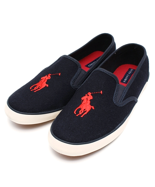 POLO RALPH LAUREN(ポロ ラルフ ローレン)の「レディース ジュニア ラルフローレン セレナ ウール スリッポン POLO SERENA WOOL Jr 15FW(スニーカー・レディース・ブラック/グレー/ネイビー/A・25cm/24cm/23cm/26cm)」の3枚目の写真