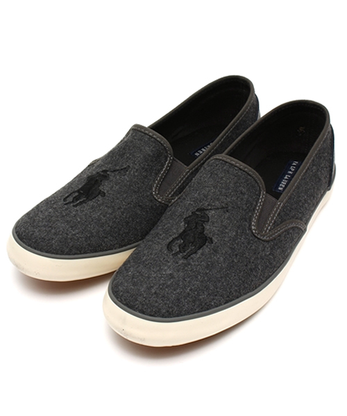 POLO RALPH LAUREN(ポロ ラルフ ローレン)の「レディース ジュニア ラルフローレン セレナ ウール スリッポン POLO SERENA WOOL Jr 15FW(スニーカー・レディース・ブラック/グレー/ネイビー/A・25cm/24cm/23cm/26cm)」の2枚目の写真