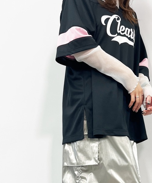 ANAP（アナップ）の「ユニフォームオーバーサイズTシャツ（Tシャツ/カットソー・レディース・ホワイト/ブラック×ホワイト/ブラック・FREE）」の15枚目の写真