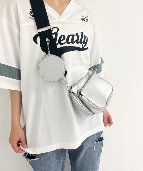 ANAP（アナップ）の「ユニフォームオーバーサイズTシャツ（Tシャツ/カットソー・レディース・ホワイト/ブラック×ホワイト/ブラック・FREE）」の6枚目の写真