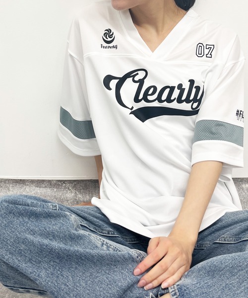 ANAP（アナップ）の「ユニフォームオーバーサイズTシャツ（Tシャツ/カットソー・レディース・ホワイト/ブラック×ホワイト/ブラック・FREE）」の7枚目の写真