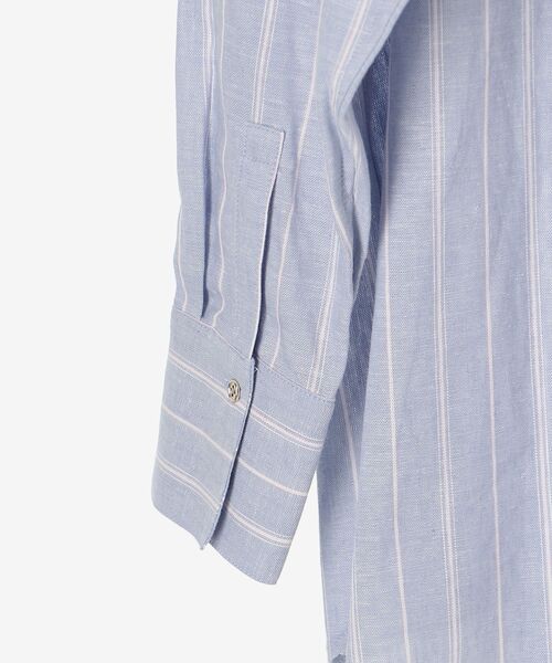 le.coeur blanc(ルクールブラン)の「コットン麻オーバーシャツ(シャツ/ブラウス・レディース・ブルー系その他3/モカ/ネイビー/ライトベージュ/ピンク系その他2・38)」の7枚目の写真