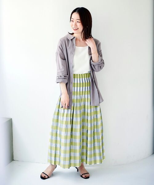 le.coeur blanc(ルクールブラン)の「コットン麻オーバーシャツ(シャツ/ブラウス・レディース・ブルー系その他3/モカ/ネイビー/ライトベージュ/ピンク系その他2・38)」の11枚目の写真