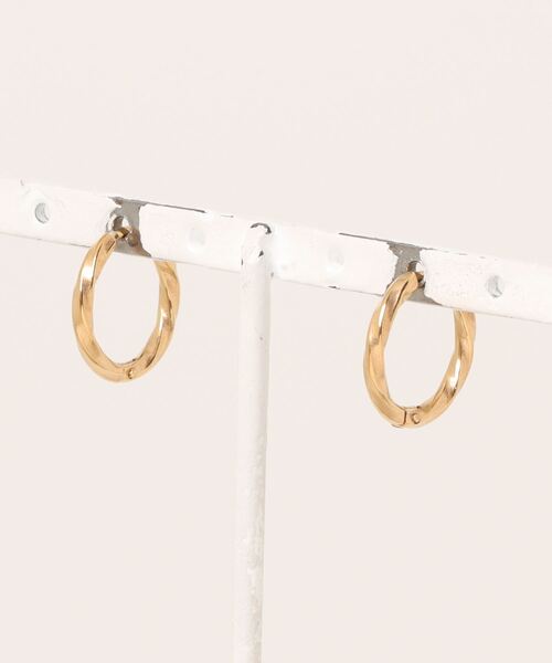 NO WAY（ノーウェイ）の「/Stainless/Twist Pierce 14mm（ピアス（両耳用）・メンズ・ブラック/シルバー/ゴールド・FREE）」の5枚目の写真