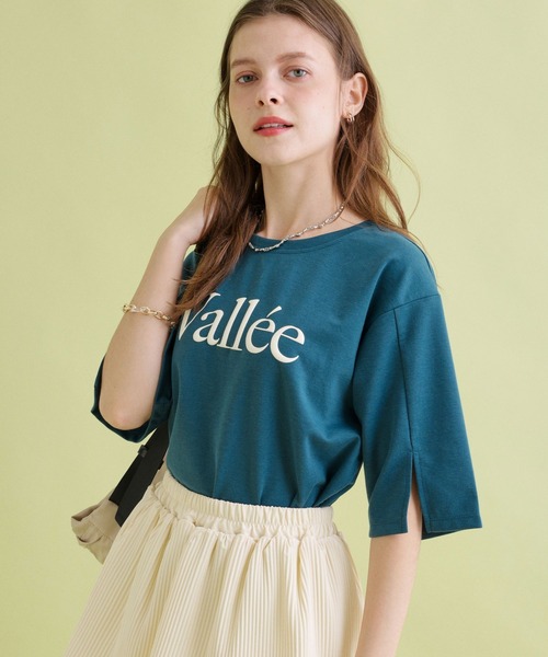 saloon(サルーン)の「SALOON(サルーン)/ 《再入荷・新色登場》ポンチハッポウプリントTシャツ(Tシャツ/カットソー・レディース・グレー/オフホワイト/ブラック/グリーン/イエロー・FREE)」の1枚目の写真