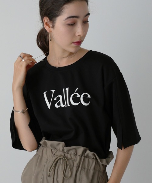 saloon(サルーン)の「SALOON(サルーン)/ 《再入荷・新色登場》ポンチハッポウプリントTシャツ(Tシャツ/カットソー・レディース・グレー/オフホワイト/ブラック/グリーン/イエロー・FREE)」の3枚目の写真