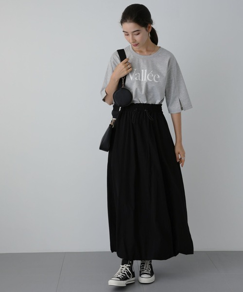 saloon(サルーン)の「SALOON(サルーン)/ 《再入荷・新色登場》ポンチハッポウプリントTシャツ(Tシャツ/カットソー・レディース・グレー/オフホワイト/ブラック/グリーン/イエロー・FREE)」の11枚目の写真