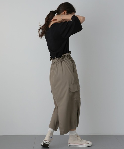 saloon(サルーン)の「SALOON(サルーン)/ 《再入荷・新色登場》ポンチハッポウプリントTシャツ(Tシャツ/カットソー・レディース・グレー/オフホワイト/ブラック/グリーン/イエロー・FREE)」の22枚目の写真