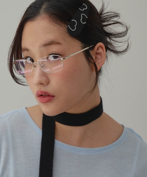 GIUNON(ジウノン)の「slim knit stall / スリムニットストール(ストール/ショール・レディース・ブラック・FREE)」の21枚目の写真