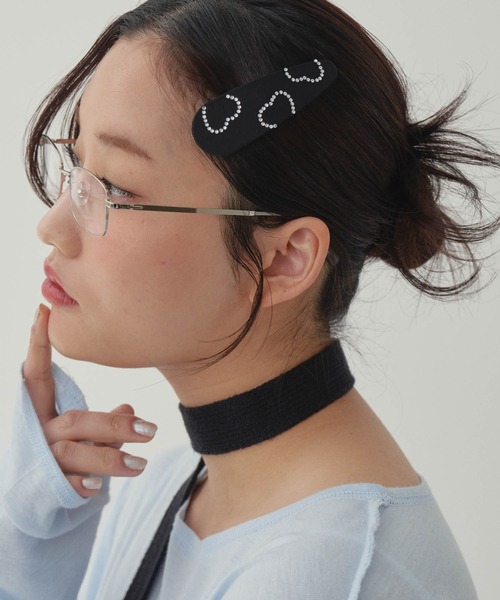 GIUNON(ジウノン)の「slim knit stall / スリムニットストール(ストール/ショール・レディース・ブラック・FREE)」の22枚目の写真