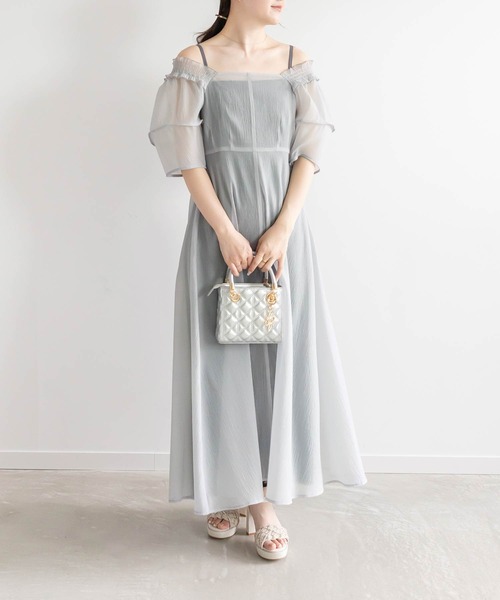 RANDA（ランダ）の「マルチウェイレイヤードワンピース（ワンピース・レディース・ブラック/ホワイト/ベージュ・1/0）」の3枚目の写真