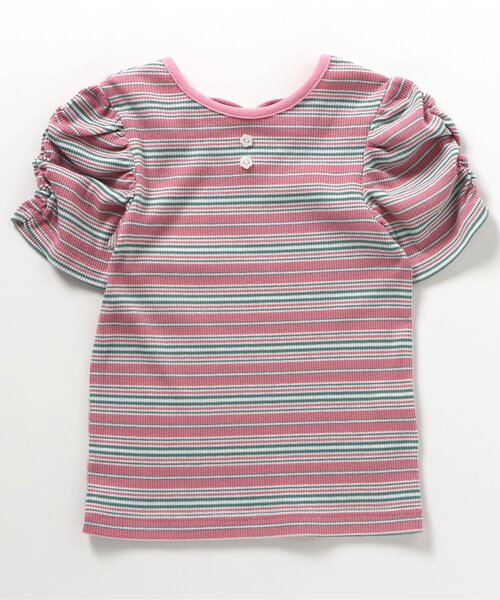 apres les cours(アプレレクール)の「バックリボン・クロスTシャツ(Tシャツ/カットソー・キッズ・ブラック/アイボリー/その他2/イエロー/ピンク/レッド・80/90/100/110/120/130/140)」の21枚目の写真