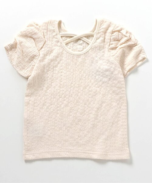 apres les cours(アプレレクール)の「バックリボン・クロスTシャツ(Tシャツ/カットソー・キッズ・ブラック/アイボリー/その他2/イエロー/ピンク/レッド・80/90/100/110/120/130/140)」の18枚目の写真