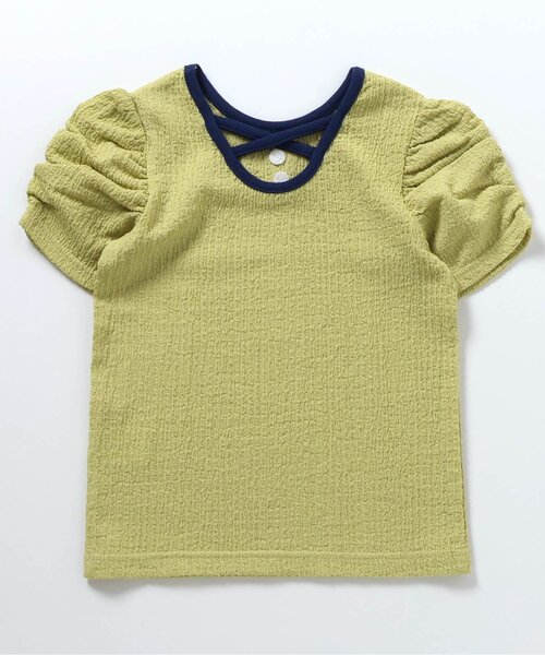 apres les cours(アプレレクール)の「バックリボン・クロスTシャツ(Tシャツ/カットソー・キッズ・ブラック/アイボリー/その他2/イエロー/ピンク/レッド・80/90/100/110/120/130/140)」の15枚目の写真