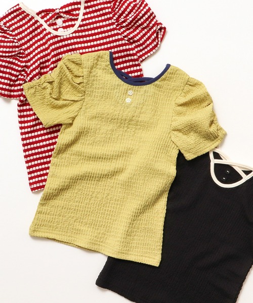 apres les cours(アプレレクール)の「バックリボン・クロスTシャツ(Tシャツ/カットソー・キッズ・ブラック/アイボリー/その他2/イエロー/ピンク/レッド・80/90/100/110/120/130/140)」の11枚目の写真