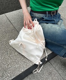 MEMECLE | 【 MEMECLE / メメクル 】リボンナップサック(バックパック/リュック)