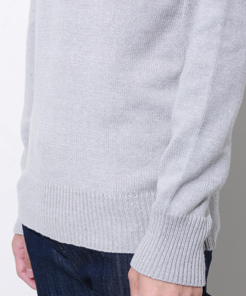 AKM Contemporary（エイケイエムコンテンポラリー）の「【AKM Contemporary】別注Vネックコットンニット（ニット/セーター・メンズ・ホワイト/ブラック/グレー/ネイビー・S/M/L）」の17枚目の写真