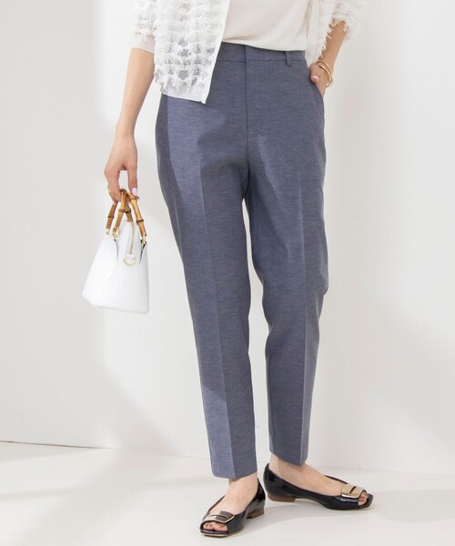 NOLLEY’S（ノーリーズ）の「ウォッシャブル美脚オックスパンツ（その他パンツ・レディース・オフホワイト/ブルー系その他6/ブラック・38/36/34/40）」の3枚目の写真