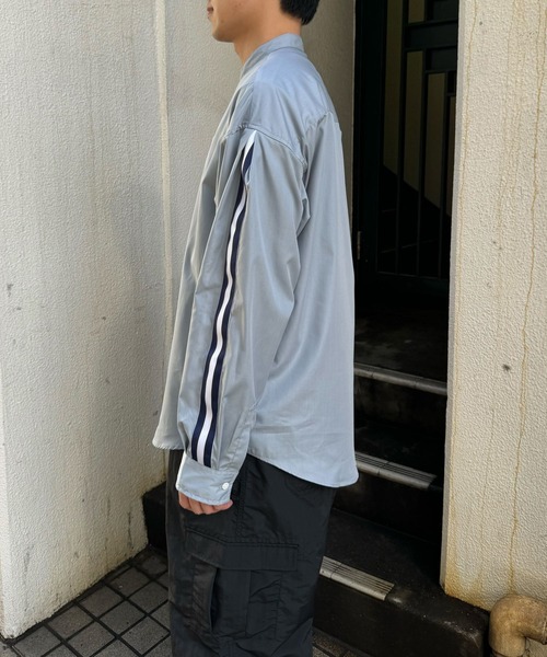 3.3 Field Trip (3.3フィールドトリップ)の「3.3 Field Trip/ラインバルーンシャツ 2120658(シャツ/ブラウス・メンズ・ダークグレー/ダークブルー・FREE)」の9枚目の写真