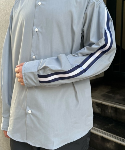 3.3 Field Trip (3.3フィールドトリップ)の「3.3 Field Trip/ラインバルーンシャツ 2120658(シャツ/ブラウス・メンズ・ダークグレー/ダークブルー・FREE)」の13枚目の写真