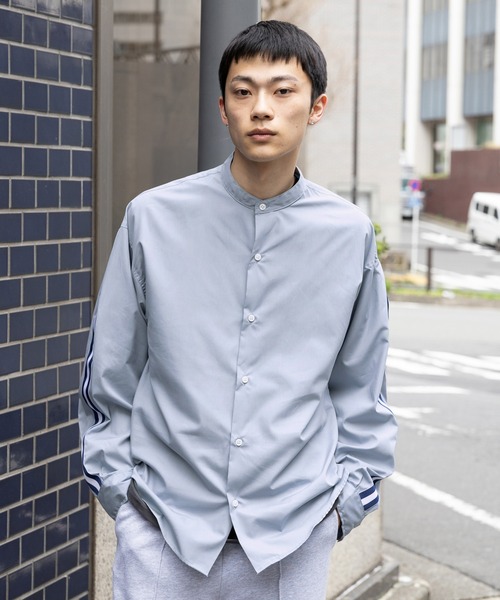 3.3 Field Trip (3.3フィールドトリップ)の「3.3 Field Trip/ラインバルーンシャツ 2120658(シャツ/ブラウス・メンズ・ダークグレー/ダークブルー・FREE)」の22枚目の写真