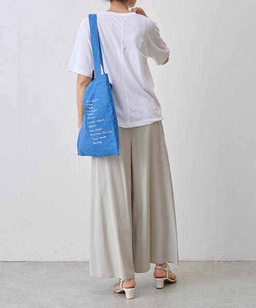 BEARDSLEY（ビアズリー）の「強撚Tシャツ（Tシャツ/カットソー・レディース・ホワイト/ブラック・FREE）」の9枚目の写真