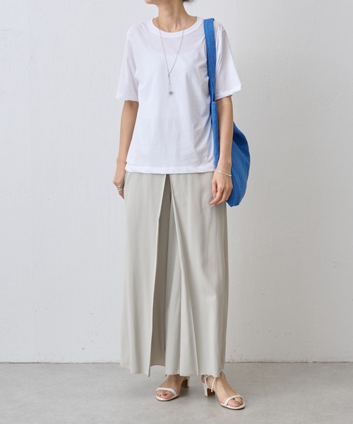 BEARDSLEY（ビアズリー）の「強撚Tシャツ（Tシャツ/カットソー・レディース・ホワイト/ブラック・FREE）」の10枚目の写真