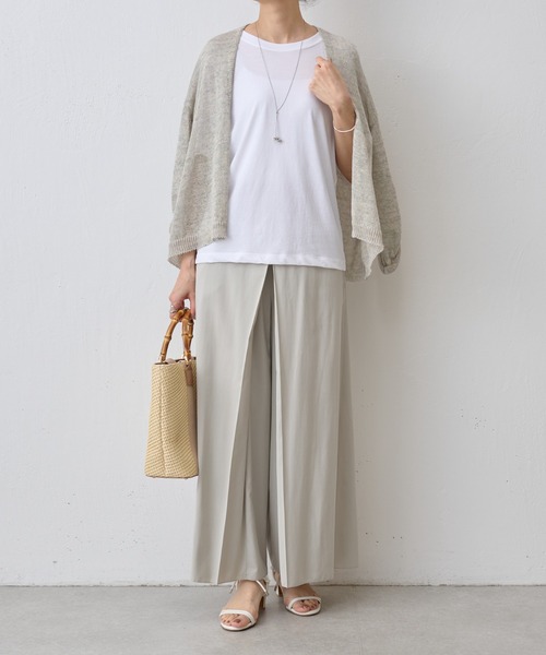 BEARDSLEY（ビアズリー）の「強撚Tシャツ（Tシャツ/カットソー・レディース・ホワイト/ブラック・FREE）」の12枚目の写真