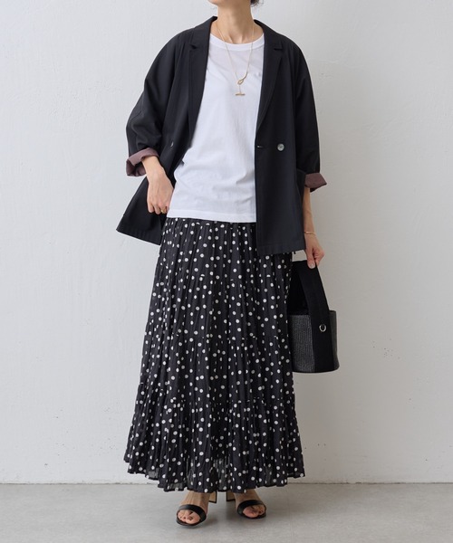 BEARDSLEY（ビアズリー）の「強撚Tシャツ（Tシャツ/カットソー・レディース・ホワイト/ブラック・FREE）」の14枚目の写真